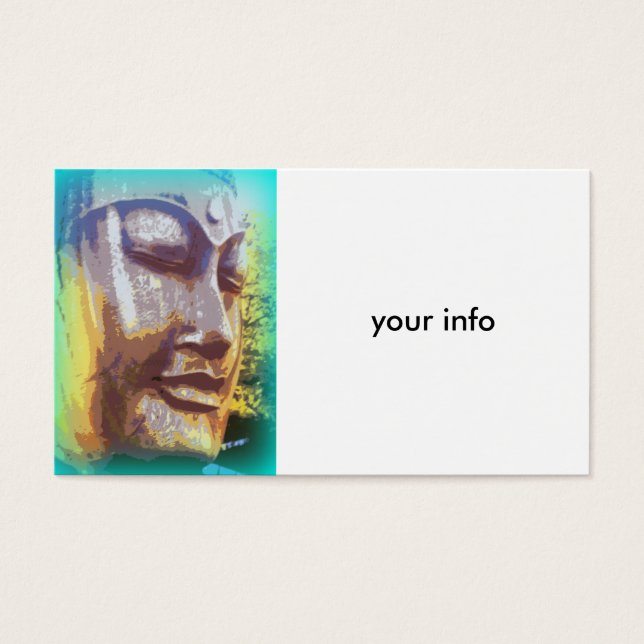 Buddha Gesicht grün (Vorderseite)