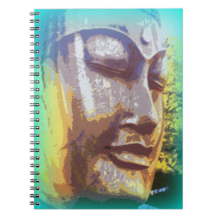 Buddha Gesichtsgrün Notizblock