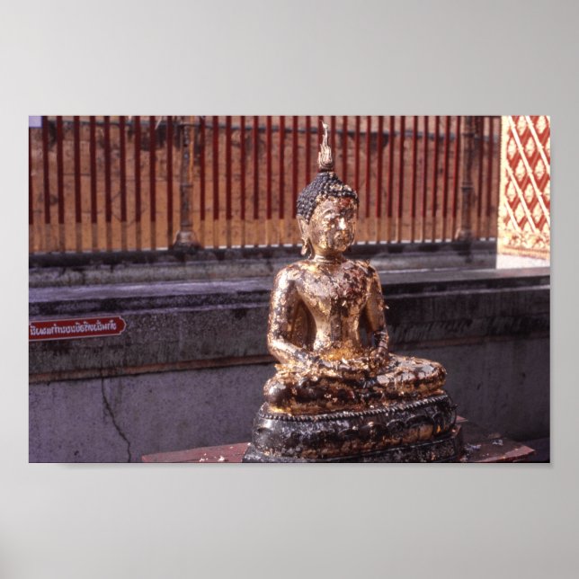 Buddha Gold Leaf Poster (Vorne)