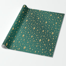 Buddha, golden + buddha, asiatisches Muster, glänz Geschenkpapier