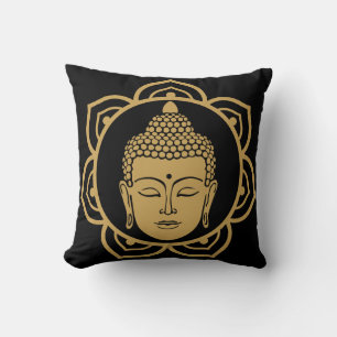Buddha Head Meditation Pillow Kissen