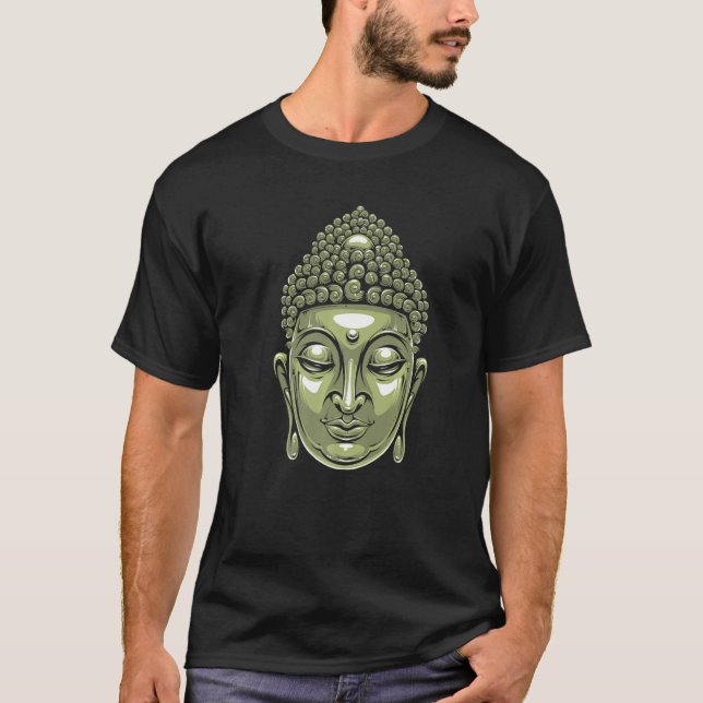Buddha Head Siddhartha Gautama   T-Shirt (Vorderseite)
