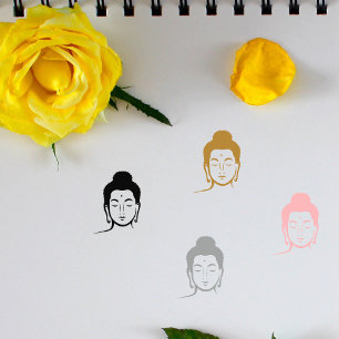 Buddha Head Sign Gummistempel