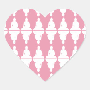 Buddha Heart Herz-Aufkleber