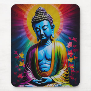 Buddha heilige Tage des Friedens Mousepad