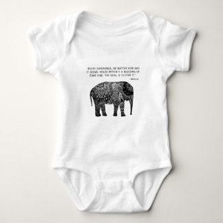Buddha-Hennastrauch-Klugheits-Elefant Baby Strampler