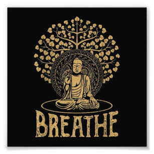 Buddha Idee Yoga und Meditation Fotodruck