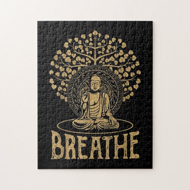 Buddha Idee Yoga und Meditation Puzzle (Vertikal)