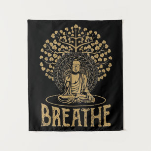 Buddha Idee Yoga und Meditation Wandteppich