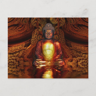 Buddha III Postkarte