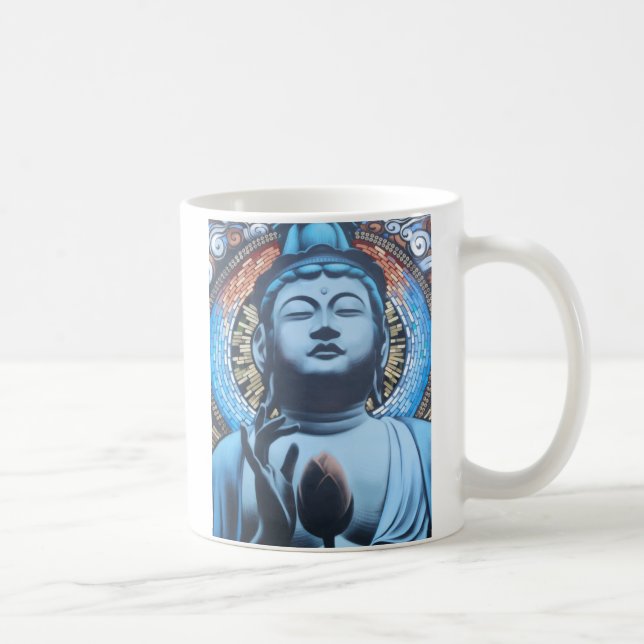 Buddha im Blau Tasse (Rechts)