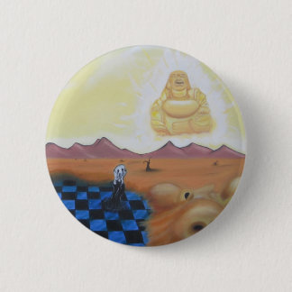 Buddha im Himmel-Button Button