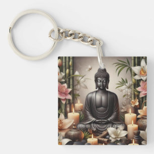 Buddha im Prayer-Schlüsselanhänger Schlüsselanhänger