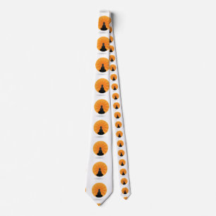 Buddha im Sonnenaufgang,Buddhismus,zen, Krawatte