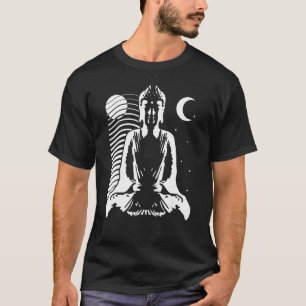 Buddha im Yin Yang Stil mit Tag und N zu vermittel T-Shirt