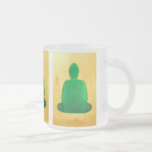 Buddha in der Goldmattierten Tasse