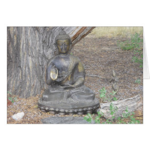 Buddha in der Holz-Karte