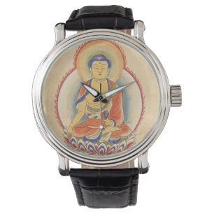 Buddha in der Meditation Armbanduhr