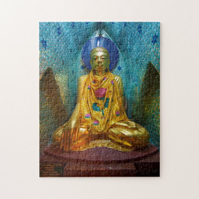 Buddha in der Verzierten Alcove Puzzle (Vertikal)