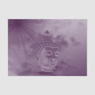 Buddha in farbigen Wolken mit künstlicher Sonne Seidenpapier