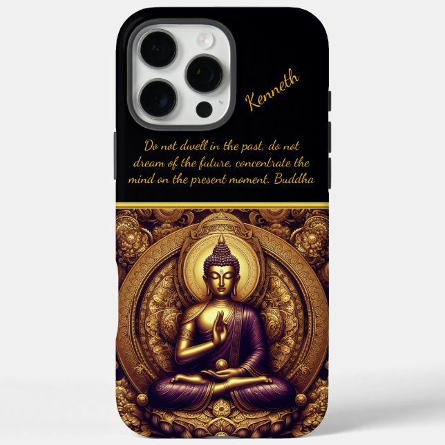 Buddha in Gold Relief. Case-Mate iPhone Hülle (Rückseite)