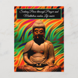 Buddha in Meditation Postkarte