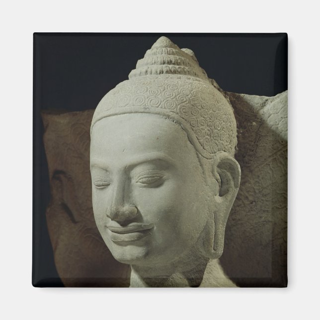 Buddha in Meditation über den Naga-König, Magnet (Vorne)