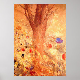 Buddha in seiner Jugend von Redon - Poster Print