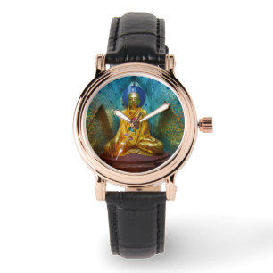 Buddha in verzierter Nische Armbanduhr