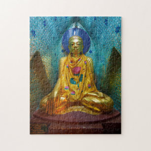 Buddha in verzierter Nische Puzzle