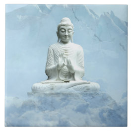Buddha in Wolken Fliese