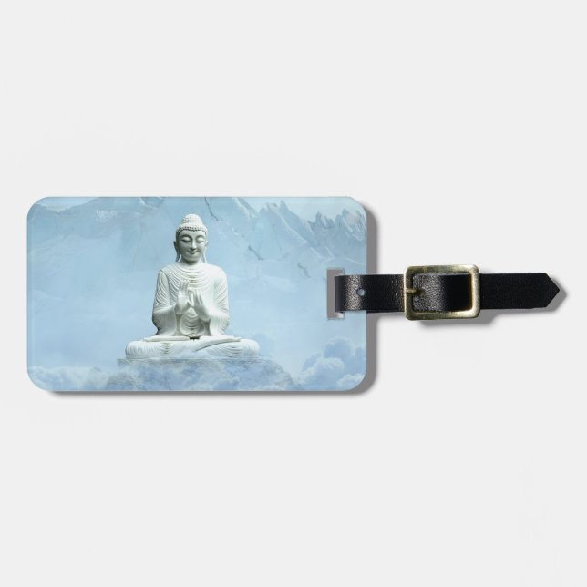 Buddha in Wolken Gepäckanhänger (Vorderseite horizontal)
