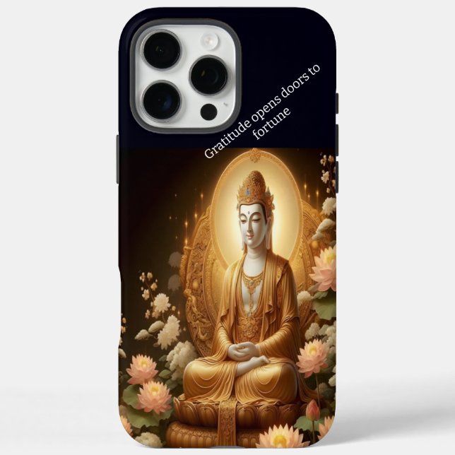 Buddha inmitten von Lotus-Blume. Case-Mate iPhone Hülle (Rückseite)
