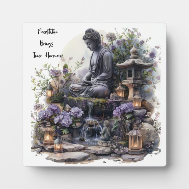 Buddha Inner Tabletop Plaque mit Easel Fotoplatte (Vorderseite)
