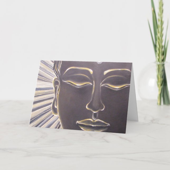 Buddha-Karte Feiertagskarte (Vorderseite)