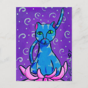 Buddha Kitty Postkarte
