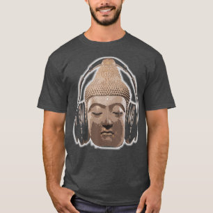 Buddha Kopfhörer Buddhistischer Mönch DJ Geschenk T-Shirt