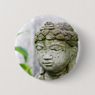 Buddha-Kopfstatue Button