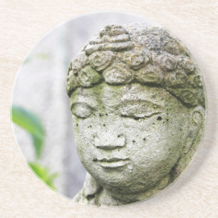 Buddha-Kopfstatue Getränkeuntersetzer