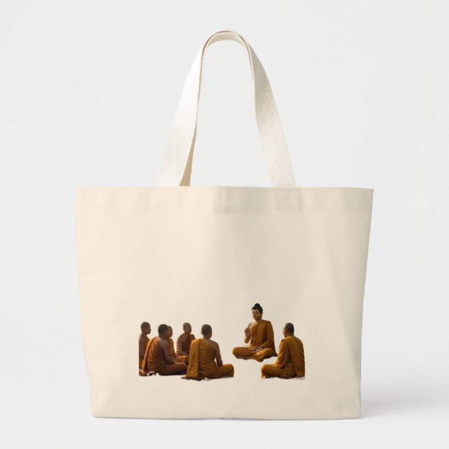 Buddha-Kunst religiöse Tragetasche - Friedliche Zu (Vorne)