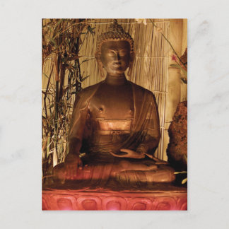 BUDDHA : Kupferstatue Postkarte