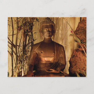 BUDDHA : Kupferstatue Postkarte