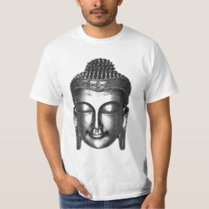 Buddha Lächeln II - halb schwarz + Ihre Ideen T-Shirt