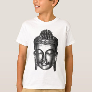 Buddha Lächeln II - halb schwarz + Ihre Ideen T-Shirt