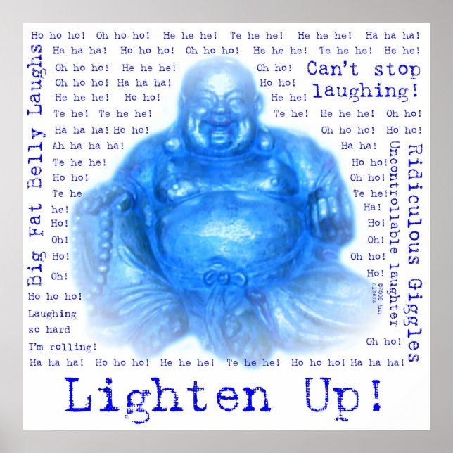 Buddha lachen (1) Poster (Vorne)