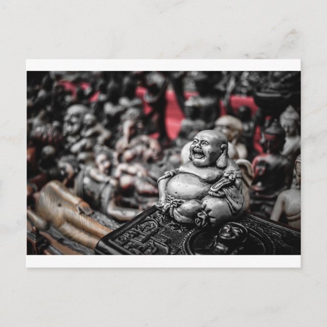 Buddha lachend postkarte (Vorderseite)
