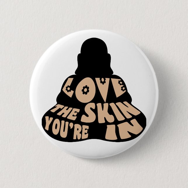 Buddha-Liebe Button (Vorderseite)