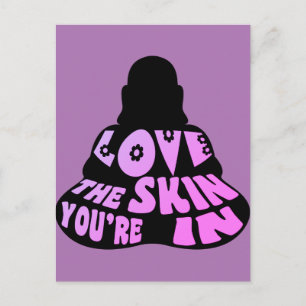 Buddha-Liebe Lila Postkarte