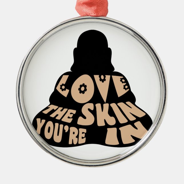 Buddha-Liebe Ornament Aus Metall (Vorne)