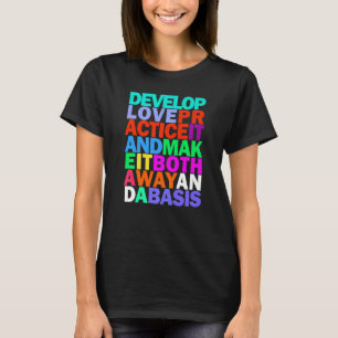 Buddha Liebe Regenbogen Inspiration Zitat T-Shirt